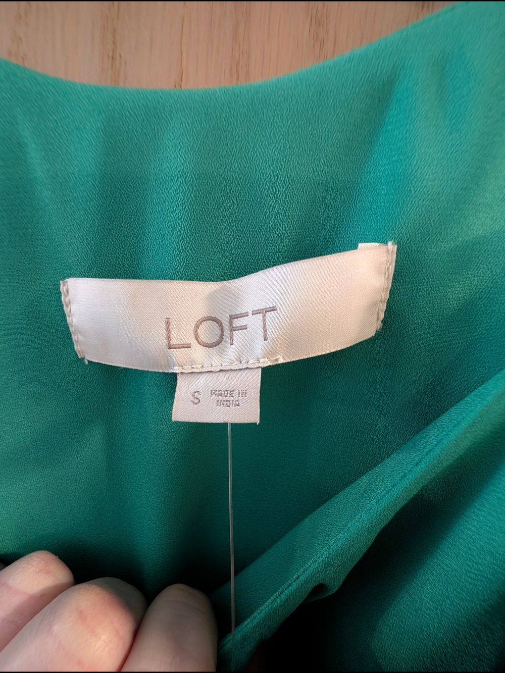 LOFT Small NWT Green Sleeveless Dress - Picture 3 of 7